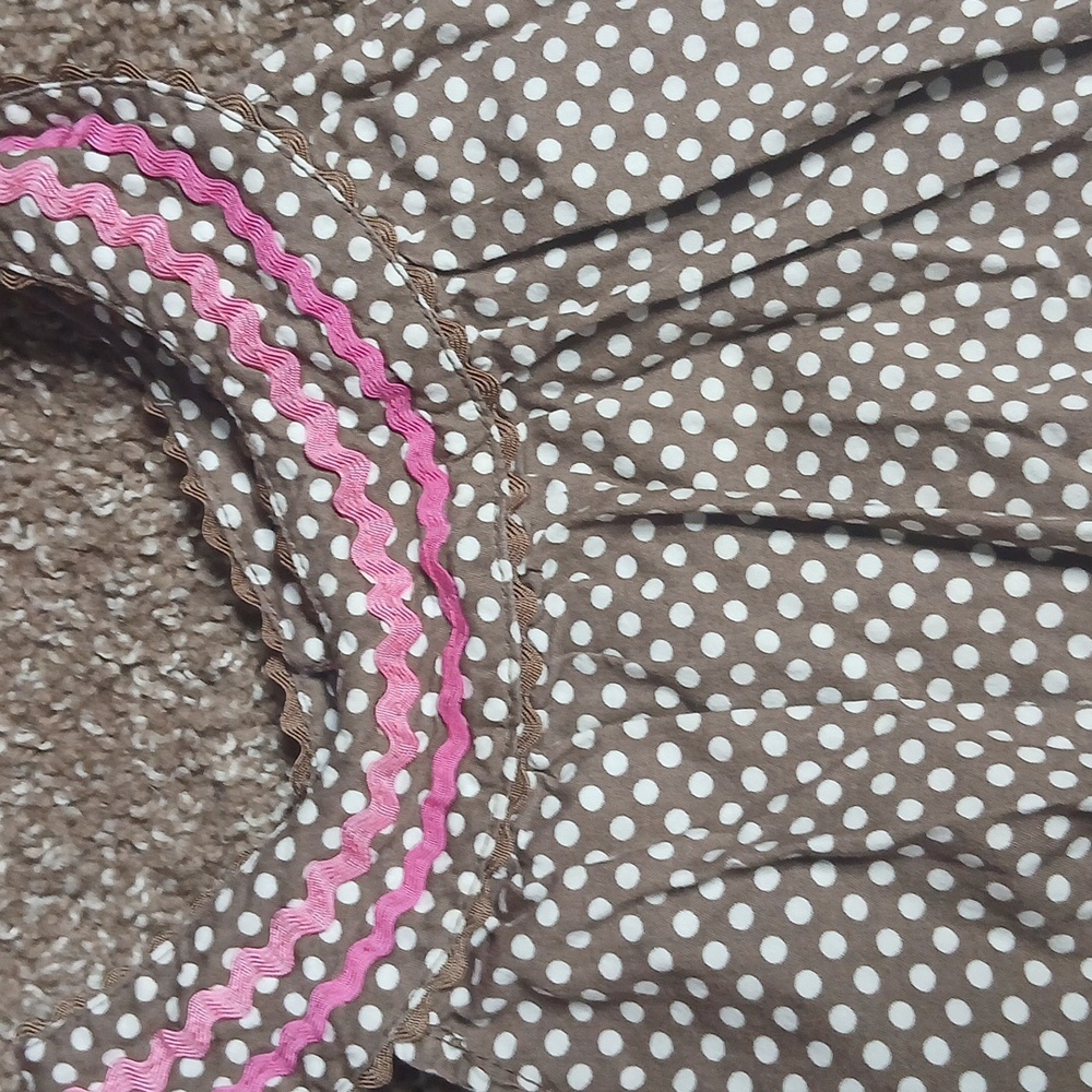 Genuine Kids From Oshkosh Brown Polka Dot Ruffle Dress Girls Size 2T - Picture 4 of 12